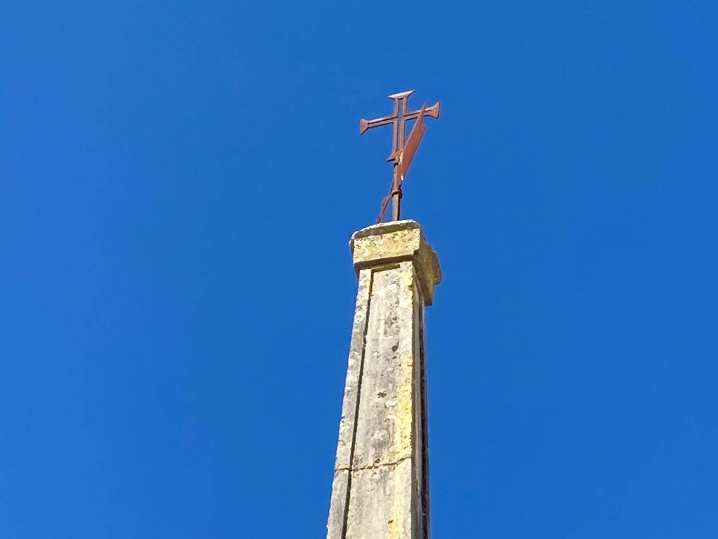 After the Restoration of Independence, in 1640, the people removed the commemorative tombstone from this place.