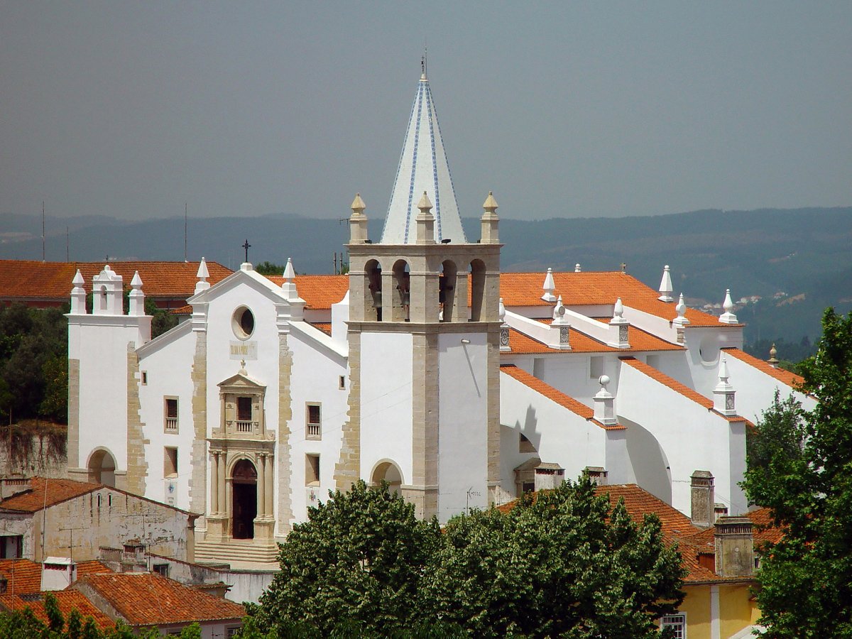 Church of Saint Vincent. The bell tower, the main entrance, and the buttresses