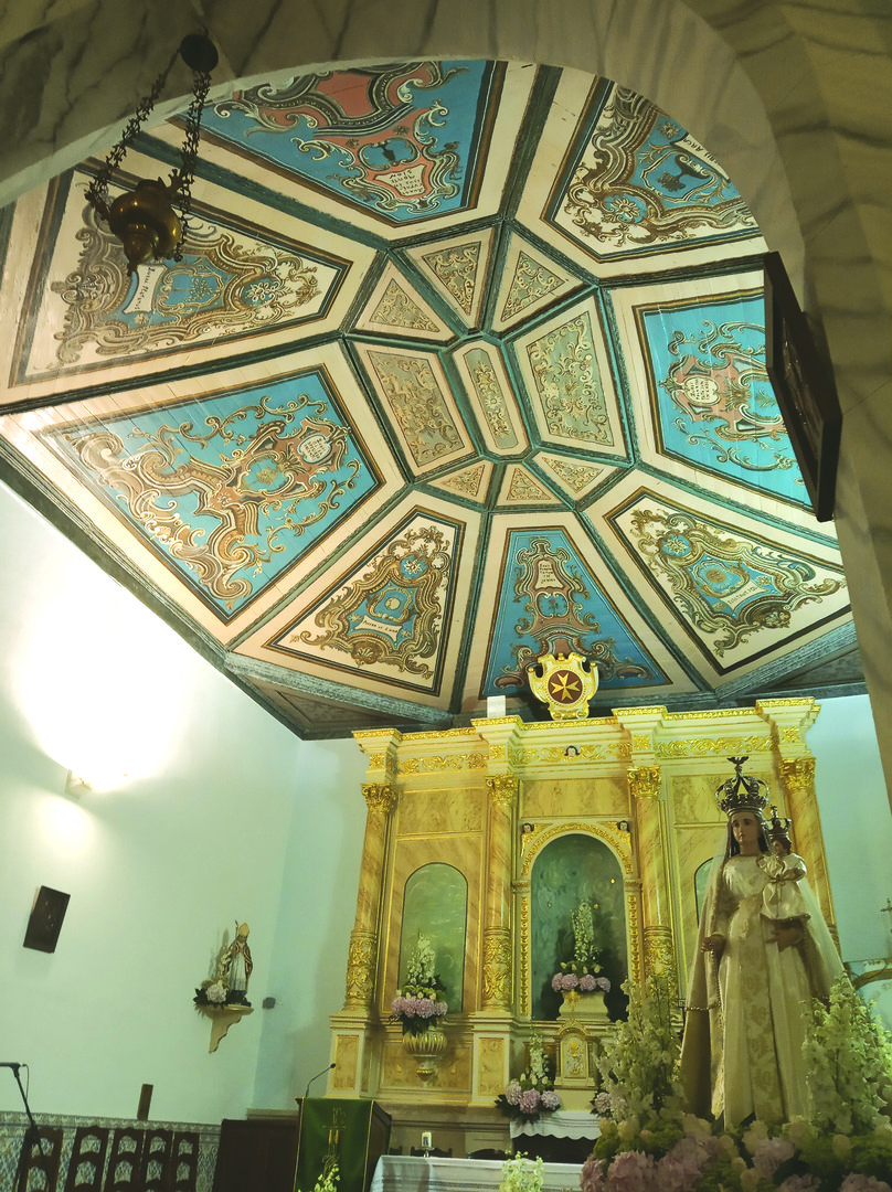 Detalle de los frescos del altar mayor de la Capilla de Nuestra Señora de los Remedios