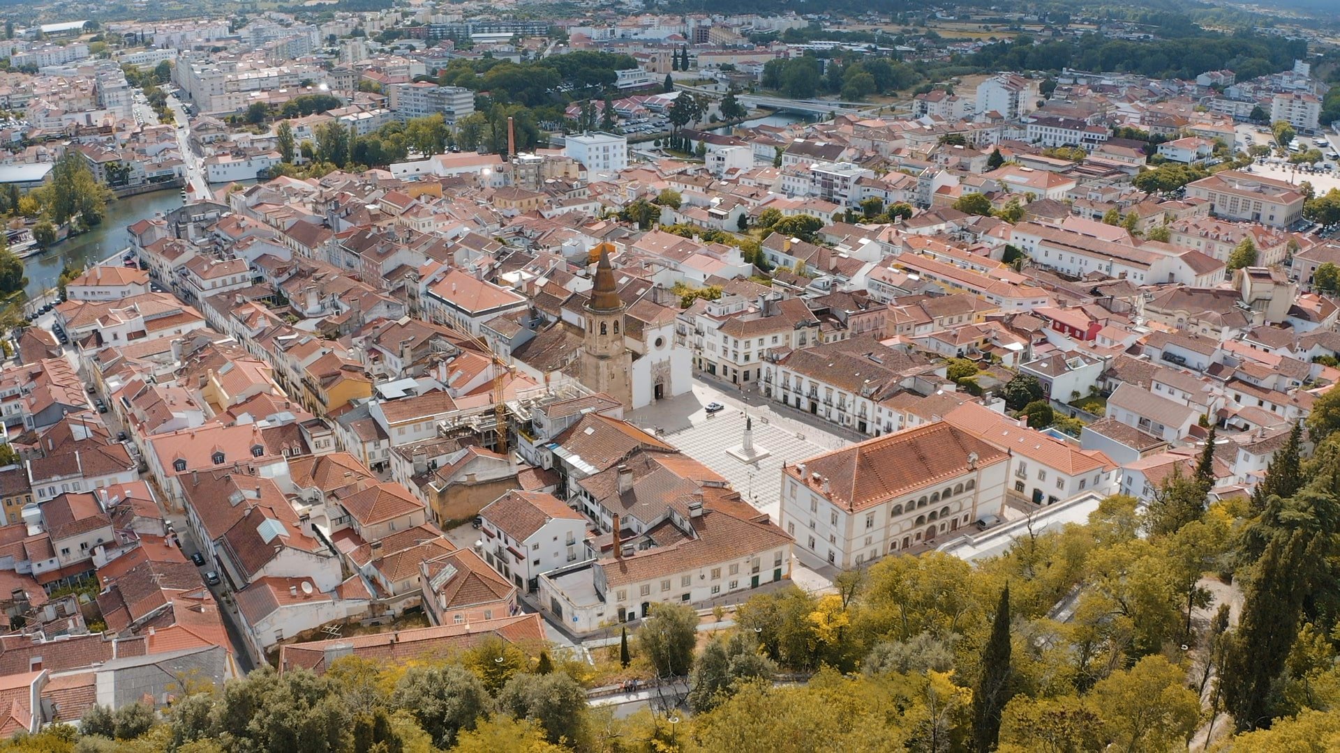 Vue panoramique de Tomar depuis le château